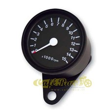 Contagiri nero elettronico Ø60 mm 15.000 rpm cafe racer scrambler moto