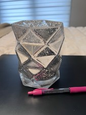 Vaso geometrico in argento e