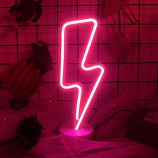 Lampada fulmine rosa Lampada