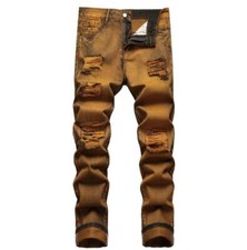 Jeans uomo bronzo denim