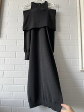 Abito Lungo Brunello Cucinelli 100% Cashmere Grigio Taglia S Ottime Condizioni