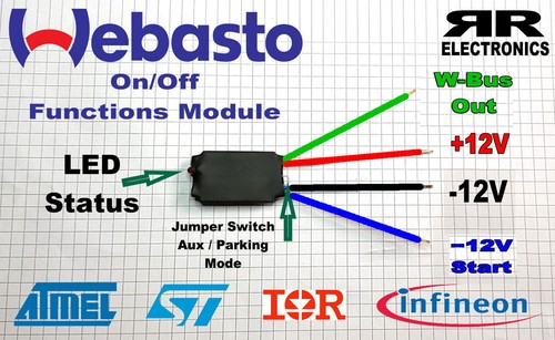 Modulo funzioni webasto bus - funzioni,