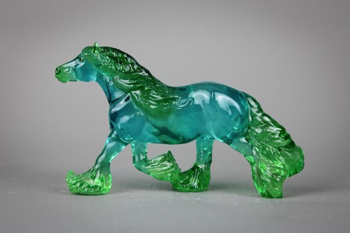 Ooak clearware blu verde holo - clearware,