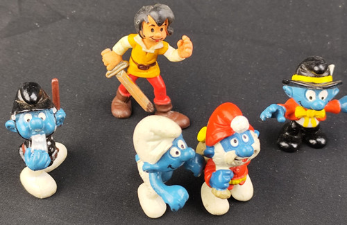 Lotto puffi vintage - 5, schleich