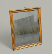 SPECCHIERA SPECCHIO stile BAROCCHETTO VENETO in Legno Laccato DORATO EPOCA 900