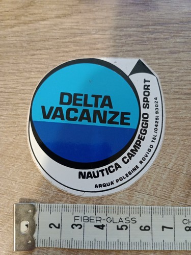 Adesivo vintage delta - adesivo,