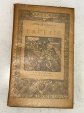 LODOVICO DOMENICHI - FACEZIE - FORMIGGINI, CLASSICI DEL RIDERE, 1923