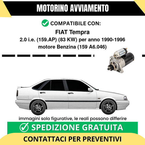 Motorino avviamento fiat - motorino,