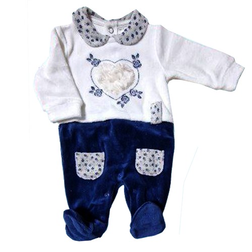 Tutina ciniglia navy - tutina,