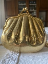 Vintage Gucci Gold Shell Pochette Bag