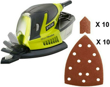 Levigatrice palmare elettrica smerigliatrice triangolare con aspirazione Ryobi