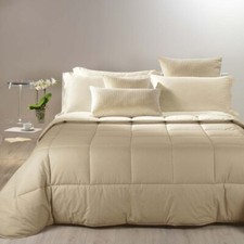 Piumone trapunta invernale Bicolor Caleffi in cotone naturale