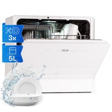 Lavastoviglie Mini Libera Installazione Piccolo Tavolo Lavastoviglie 7 Programmi Touch Bianco