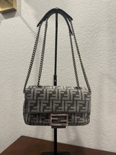 Fendi gray chenille chain - fendi,