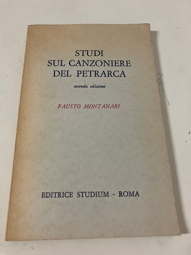 Studi sul canzoniere - studi,