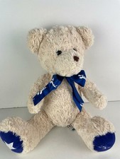 PELUCHE PUPAZZO TEDDY BACI PERUGINA ORSO orsetto bianco fiocco blu vintage di