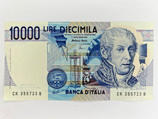 BANCONOTA 10000 LIRE VOLTA