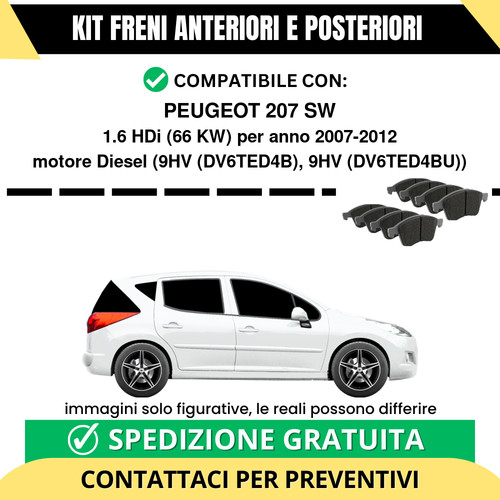 Pastiglie freno ant - ant, +