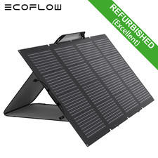 ECOFLOW Panneau Solaire Pliable Bifacial 220W 21V MPPT pour Générateur Solaire