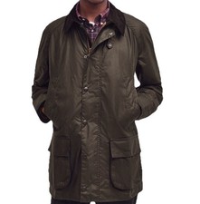 Giacca cerata uomo Barbour Bristol verde taglia M coat wax jacket.
