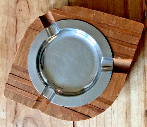 Posacenere vintage legno - vintage,