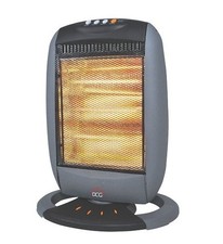 STUFA ALOGENA OSCILLANTE DCG SA9223 3 POTENZE 1200 W MANIGLIA POSTERIORE GRIGIO