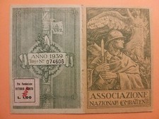 Tessera. Associazione Nazionale Combattenti (1938). Sezione di Firenze.