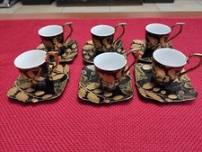 Set tazzine caffè Vintage Peach Oro 