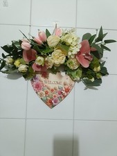 GHIRLANDA FUORIPORTA Con  Fiori Artificiali 