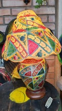 Lampada antica pelle cammello