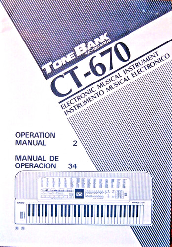 Casio 670 ct 680 tone - casio, &