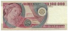 100000 LIRE BANCA D'ITALIA