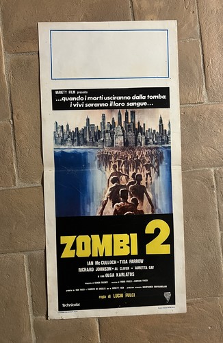 Locandina originale zombi - originale, 2