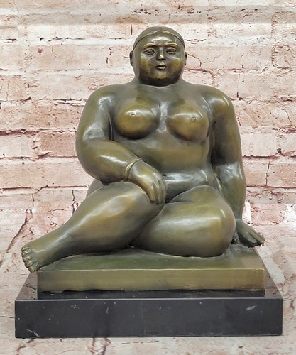 Curvaceous woman statua bronzo - woman,