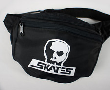 Pattini teschio nero originali OG NOS Fanny Pack anni 80 magazzino stock