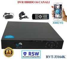 DVR NVR 16 Canali Full HD 5 mpx IP 5 MPX xmeye Ibrido AHD CVI TVI CVBS P2P