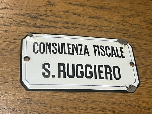 Insegna smaltata vintage - insegna,