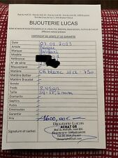 Lettera garanzia Anello Bulgari