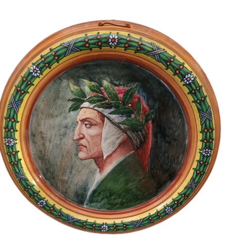 Piatto murale dante alighieri - murale,