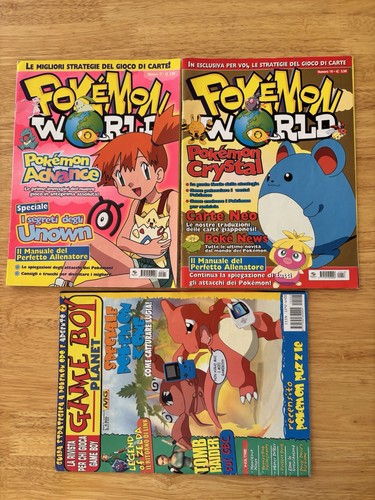 Pokemon lotto tre riviste anni - pokemon,