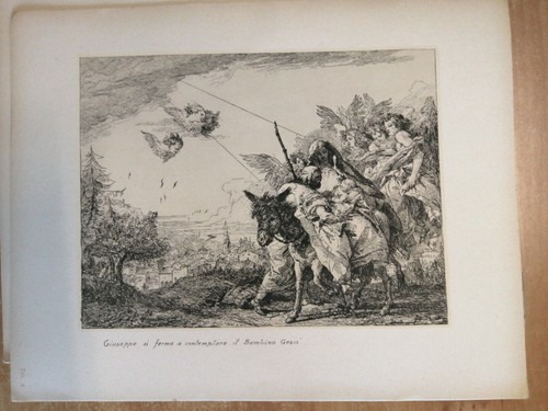 Giandomenico tiepolo la fuga - giandomenico,