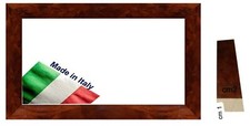 Cornice in legno radica laccata opaca per stampe foto diplomi Spessore  cm 2 