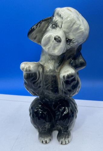 Ceramic poodle sit - sit, dog