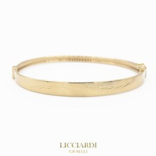 Bracciale donna schiava rigido oro giallo 18kt