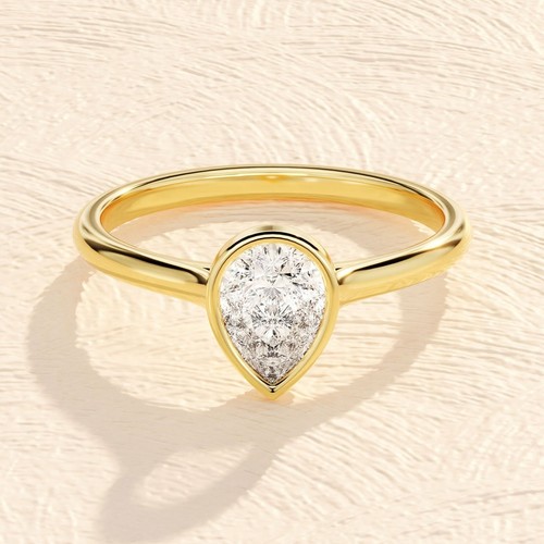 Anello solitario promessa - di,