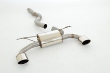 Scarico sportivo duplex FMS 76 mm BMW 316d 318d 320d F30 F31 F32 F33 F36 335i posteriore