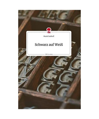 Schwarz auf weiß life a - schwarz,