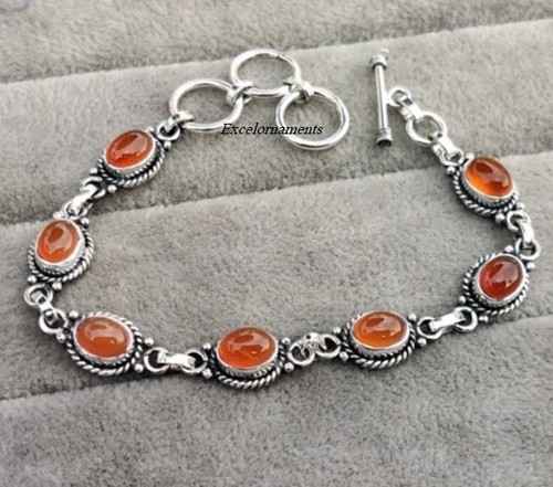 Bracciale corniola pietre