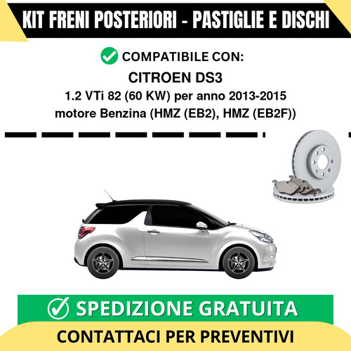 Kit freni posteriori per - posteriori,