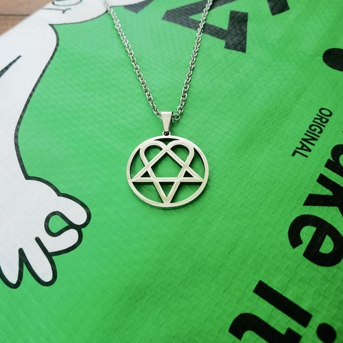 Collana cuore lui acciaio inox - collana,